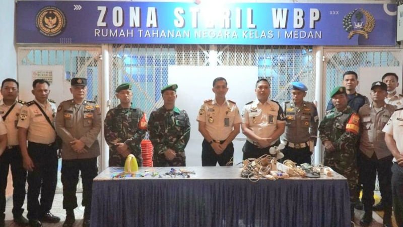 Rutan Kelas I Medan Gencarkan Razia Jelang Lebaran 2026, Targetkan Zero Halinar