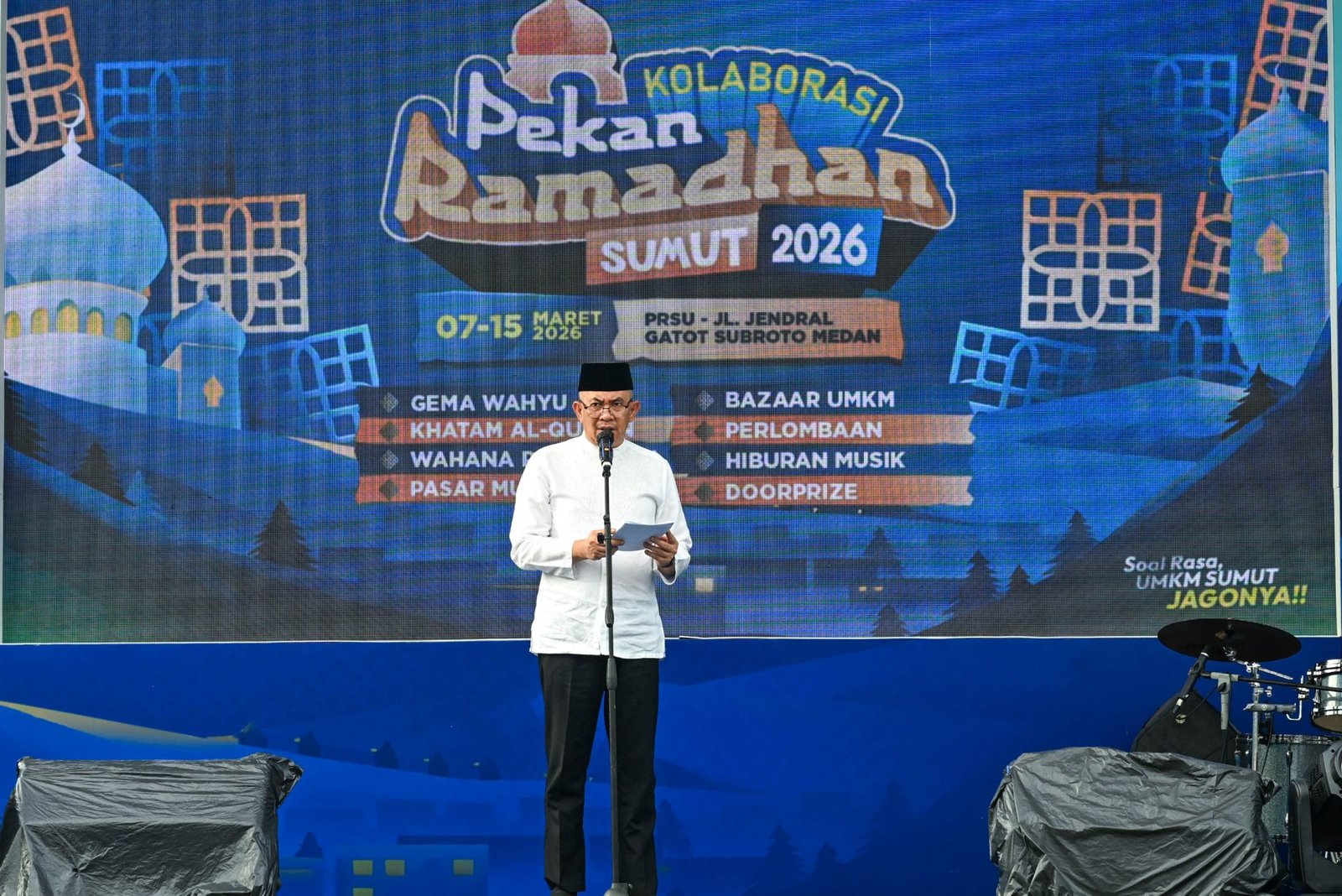Pj Sekdaprov Sumut Ajak Masyarakat Perkuat Kolaborasi Bangun Daerah Saat Penutupan Pekan Ramadan 2026
