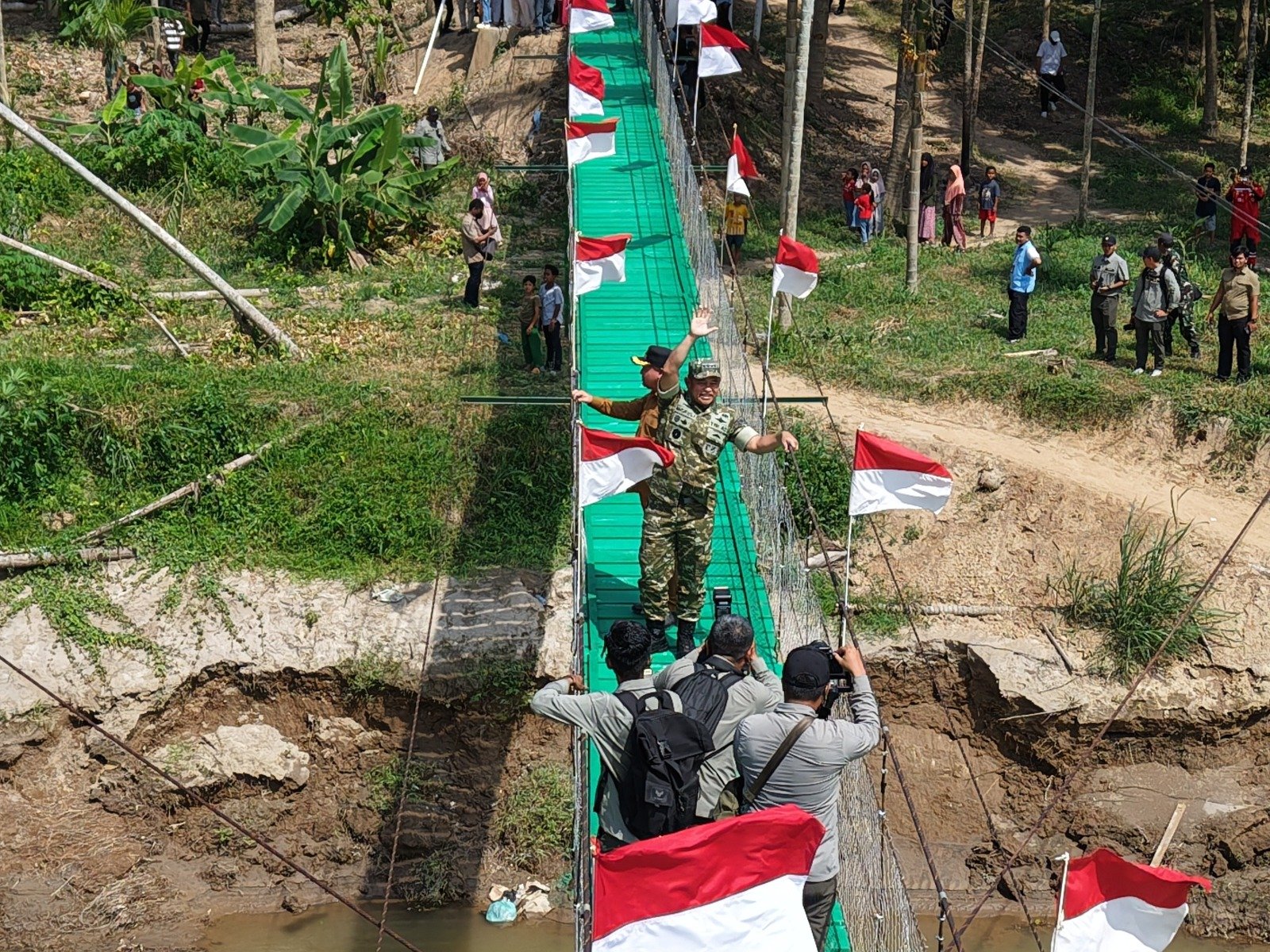 Kasad Simanjuntak Launching 200 Jembatan Garuda di Seluruh Indonesia dari Aceh Utara