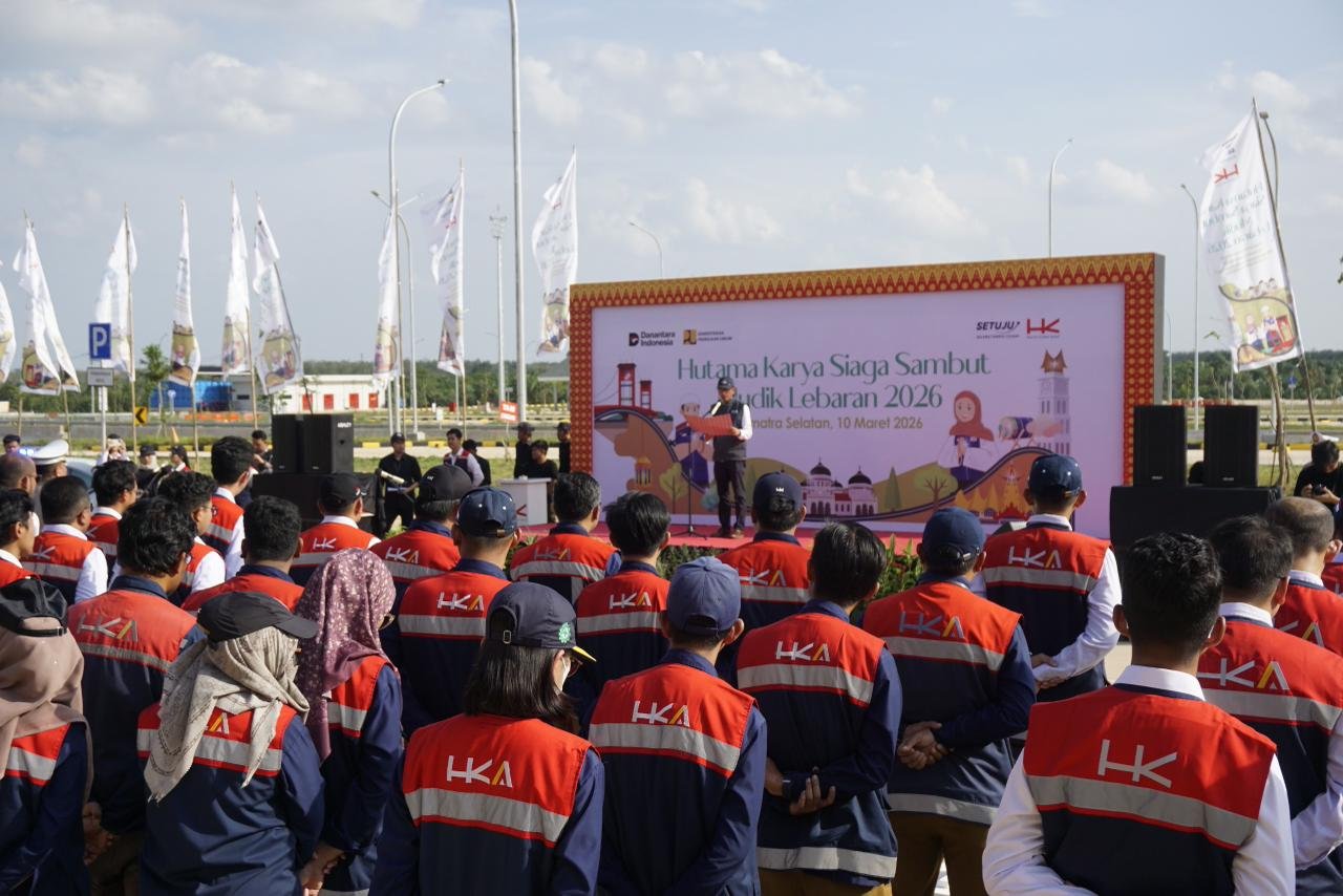 Hutama Karya Gelar Apel Siaga Mudik Lebaran 2026, Perkuat Kesiapan Layanan Di Jalan Tol Kelolaan