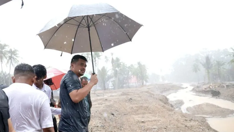 Bobby Nasution Perintahkan Percepatan Cekdam Sungai Tukka, Antisipasi Banjir Bandang Susulan di Tapteng