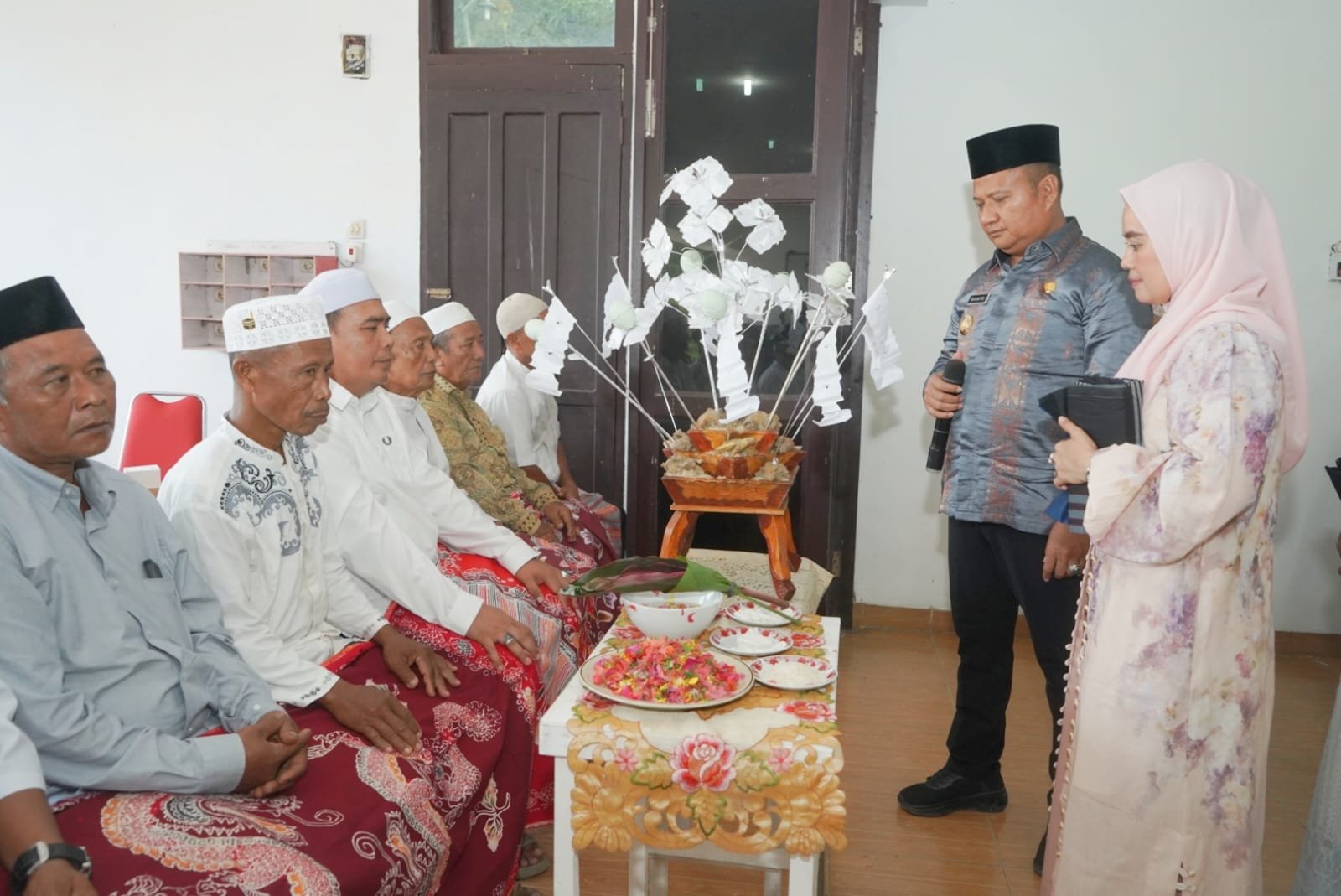 Walimatul Safar dan Tepung Tawar Warnai Pelepasan 26 Calon Jamaah Haji Asal Asahan  