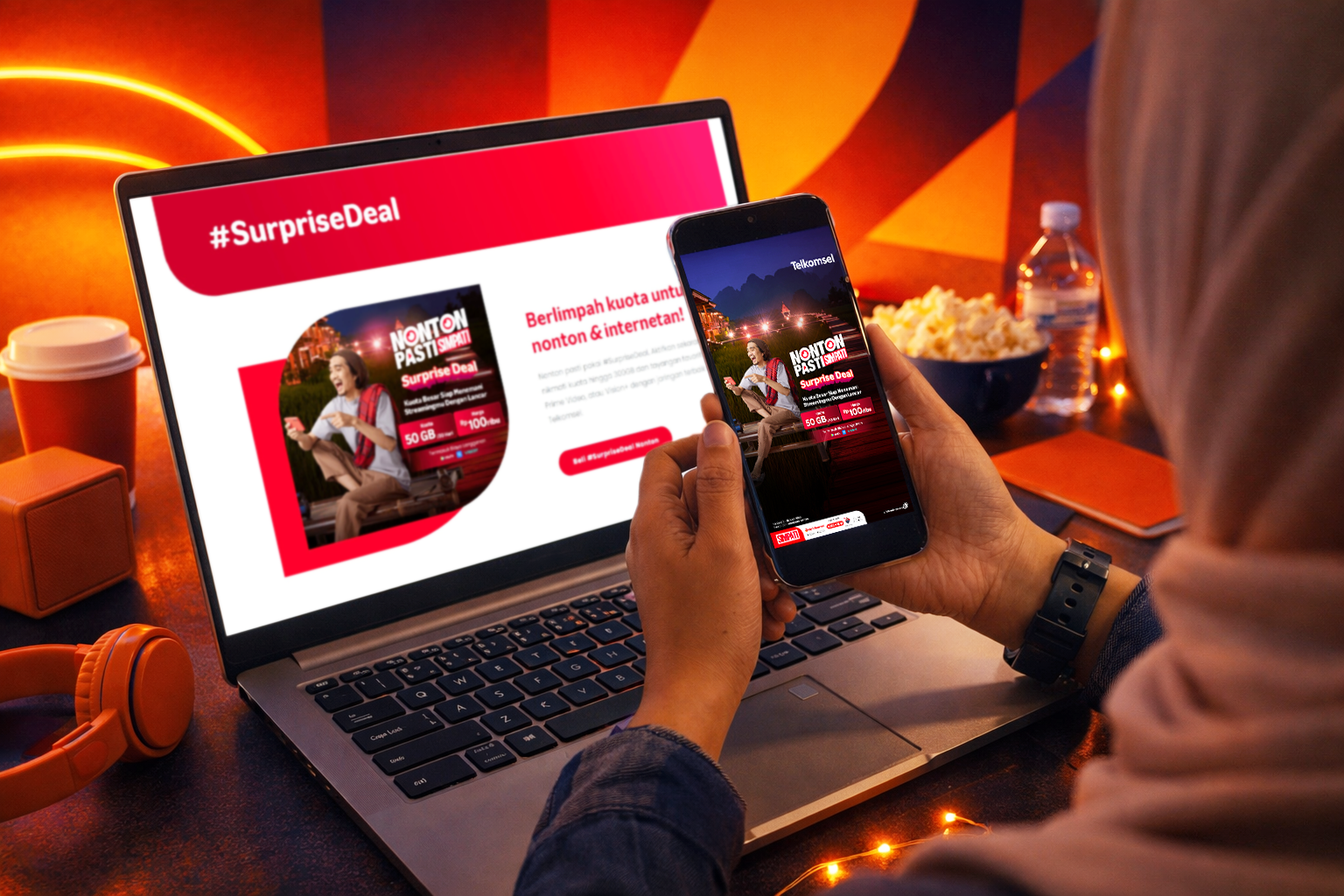 Surprise Deal! SIMPATI Bikin Nonton Makin Gas dengan Kuota Berlimpah