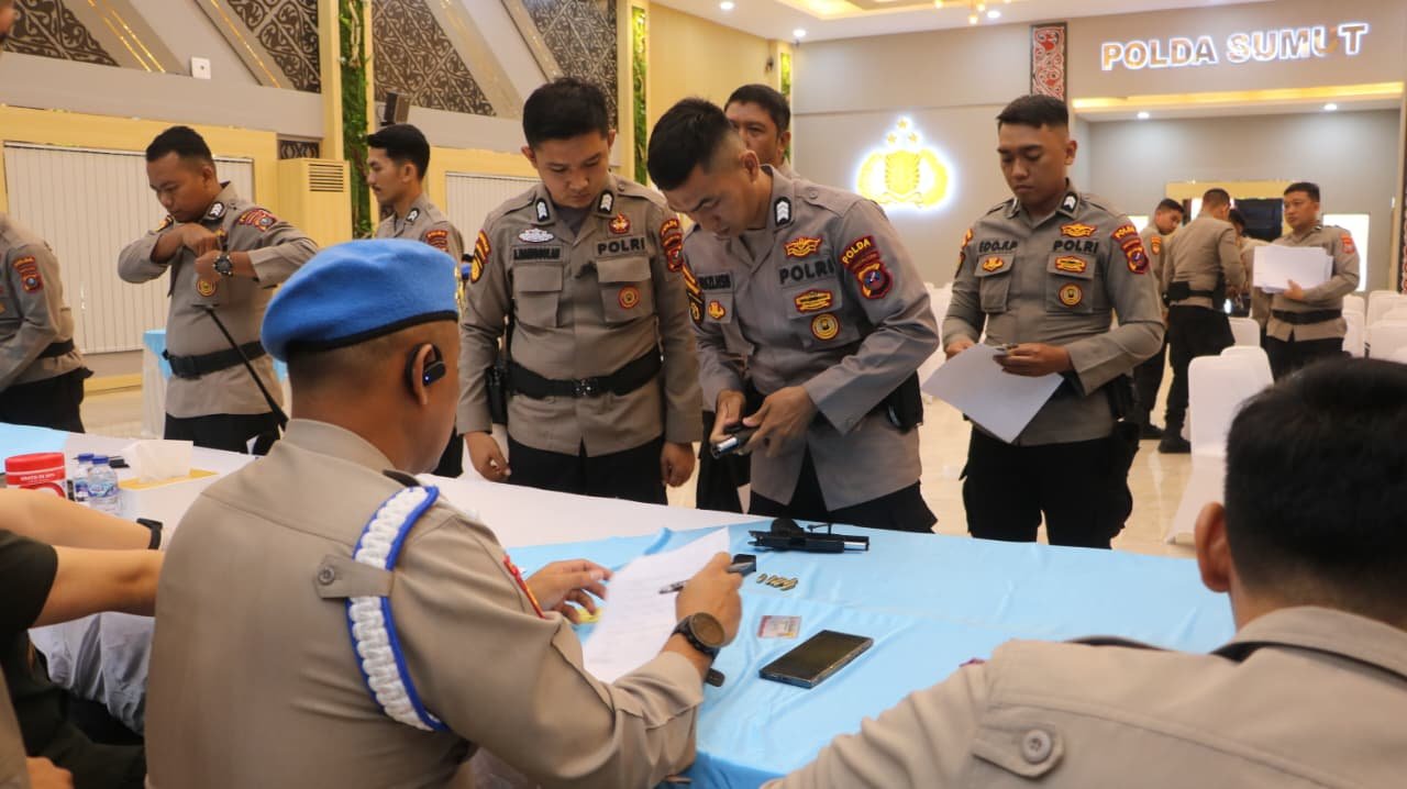 Propam–SLOG Mabes Polri Periksa Senjata Api di Polda Sumut