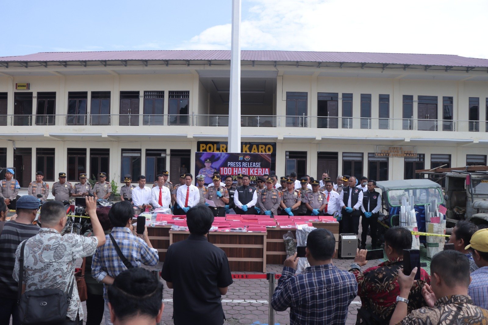 Polres Karo Tuntaskan Puluhan Kasus dalam 100 Hari