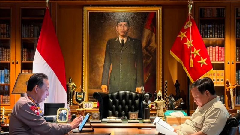 Presiden Prabowo Panggil Kapolri di Hambalang, Bahas Keamanan Nasional hingga Transformasi Polri