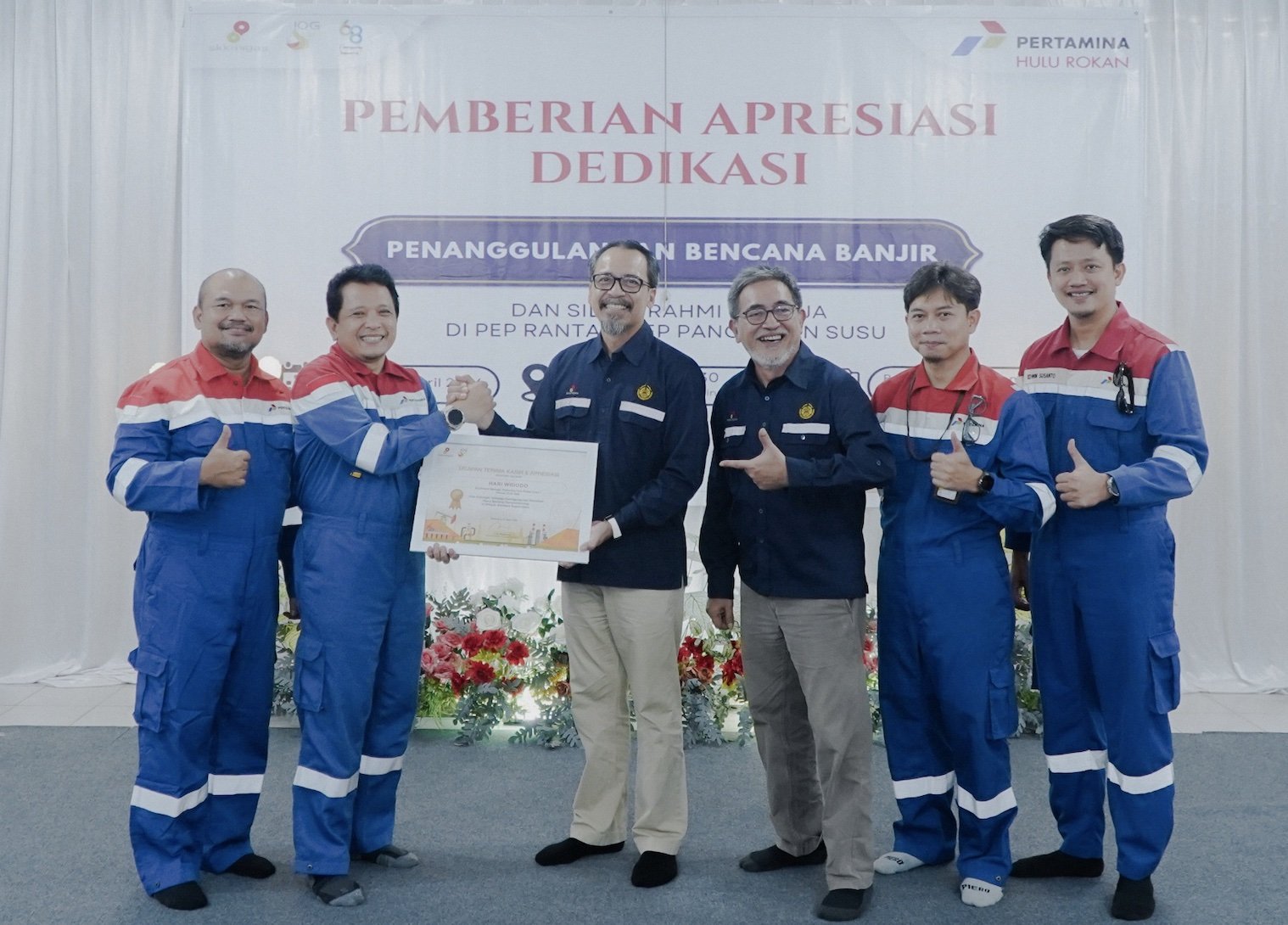 Operasional Pulih Cepat Pasca Banjir, SKK Migas Beri Penghargaan PEP Field Rantau dan Field Pangkalan Susu