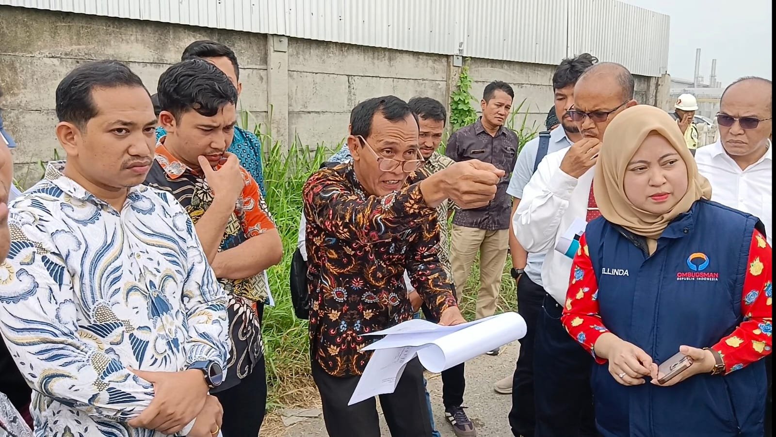 Pemeriksaan Lapangan Ombudsman RI: Lokasi Tanah di Kelurahan Titi Papan, Petugas BPN Tunjuk di Kelurahan Besar