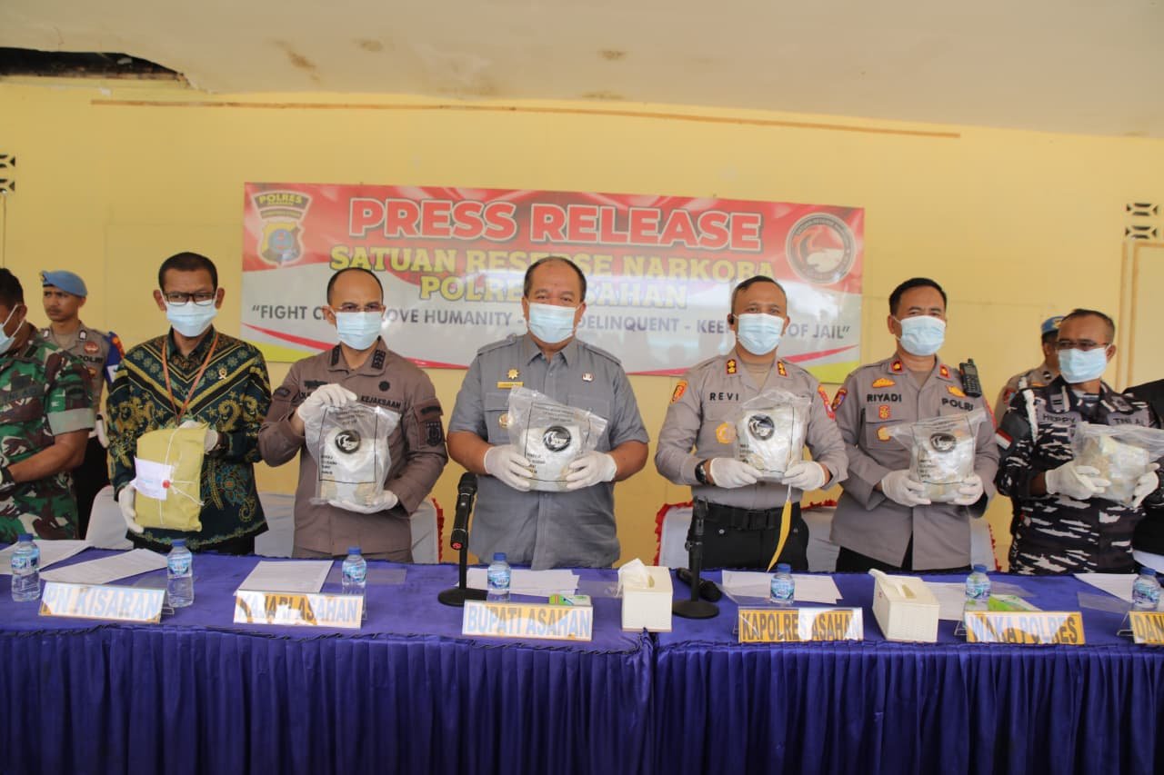 Gagalkan Peredaran 5 Kg Sabu dari Malaysia, Kapolres Asahan: Potensi Selamatkan 5.000 Jiwa