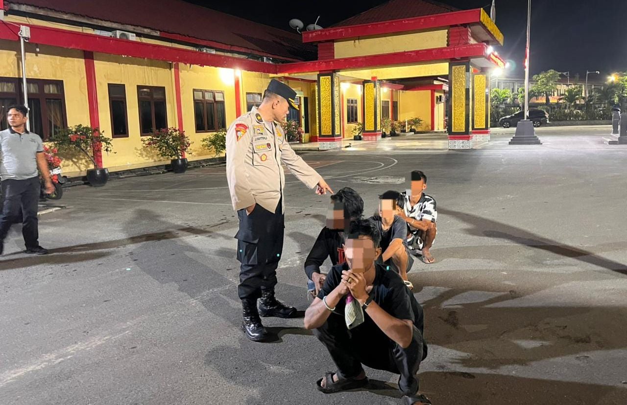 Empat Pelaku Pungli Viral Sicanang Ditangkap Polisi