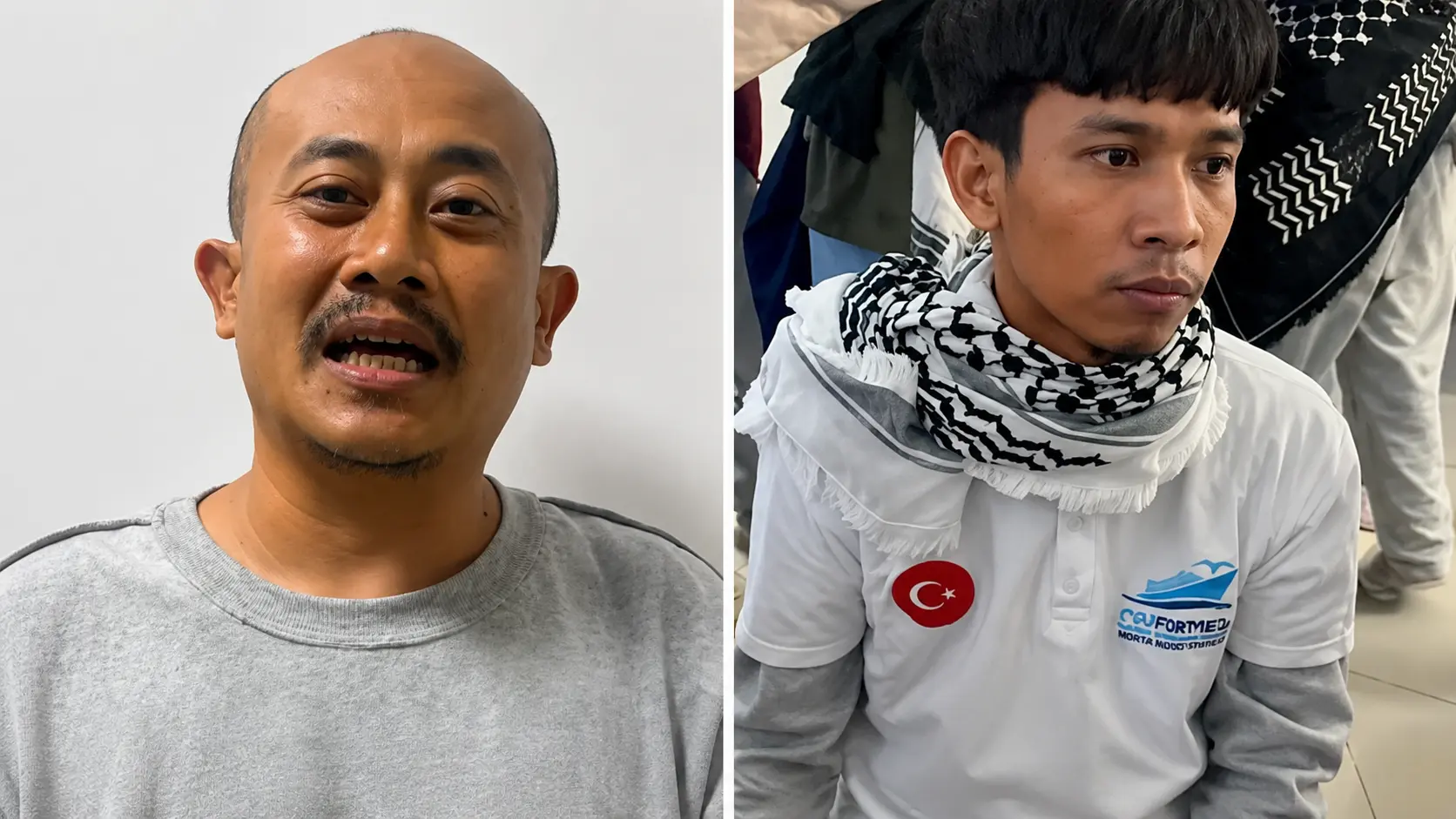 Cerita Heru dan Andre Usai Ditahan Israel dalam Misi Kemanusiaan Gaza