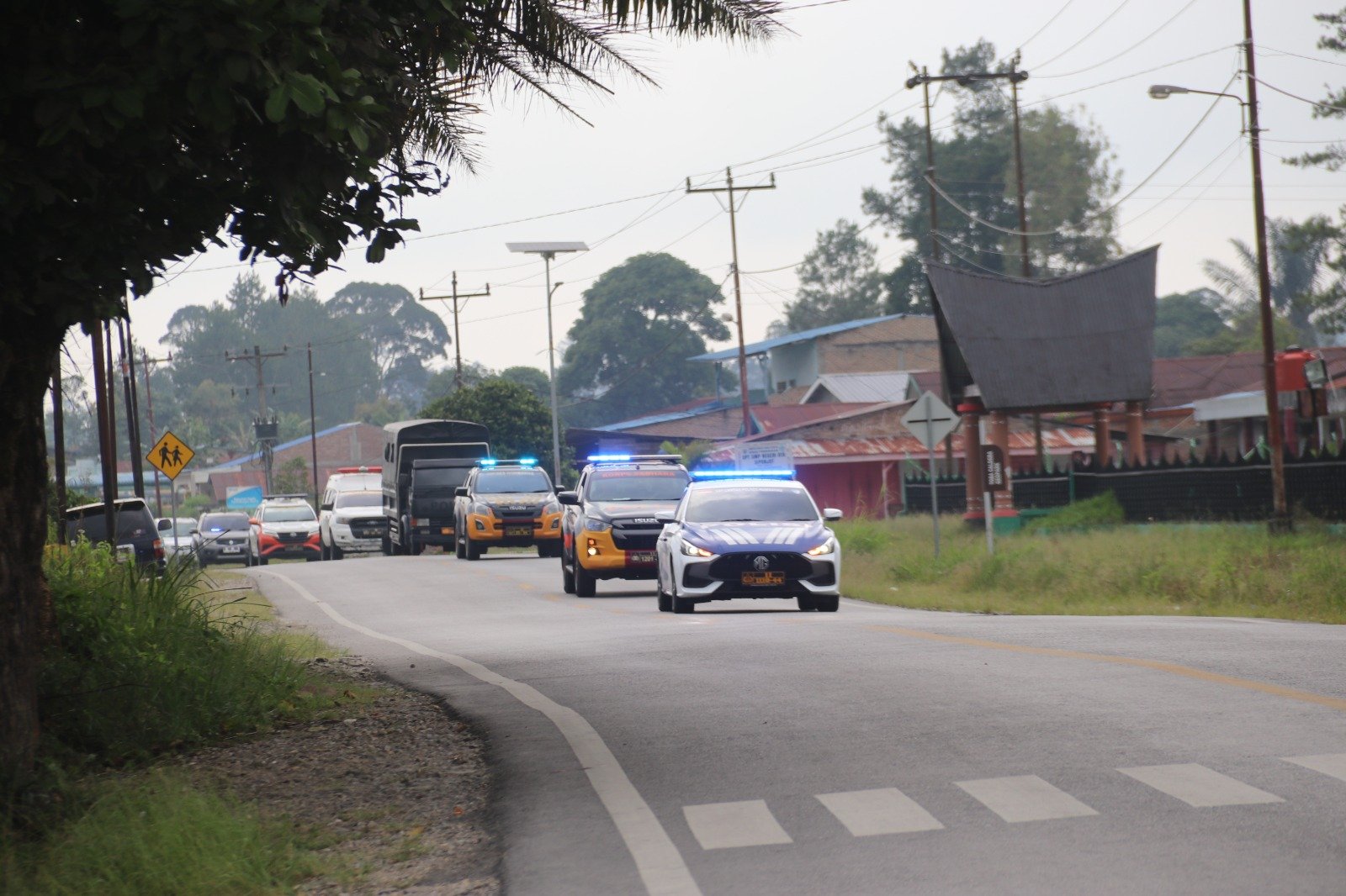 Patroli Skala Besar Polres Humbahas, Antisipasi Gangguan Kamtibmas Saat May Day 2026