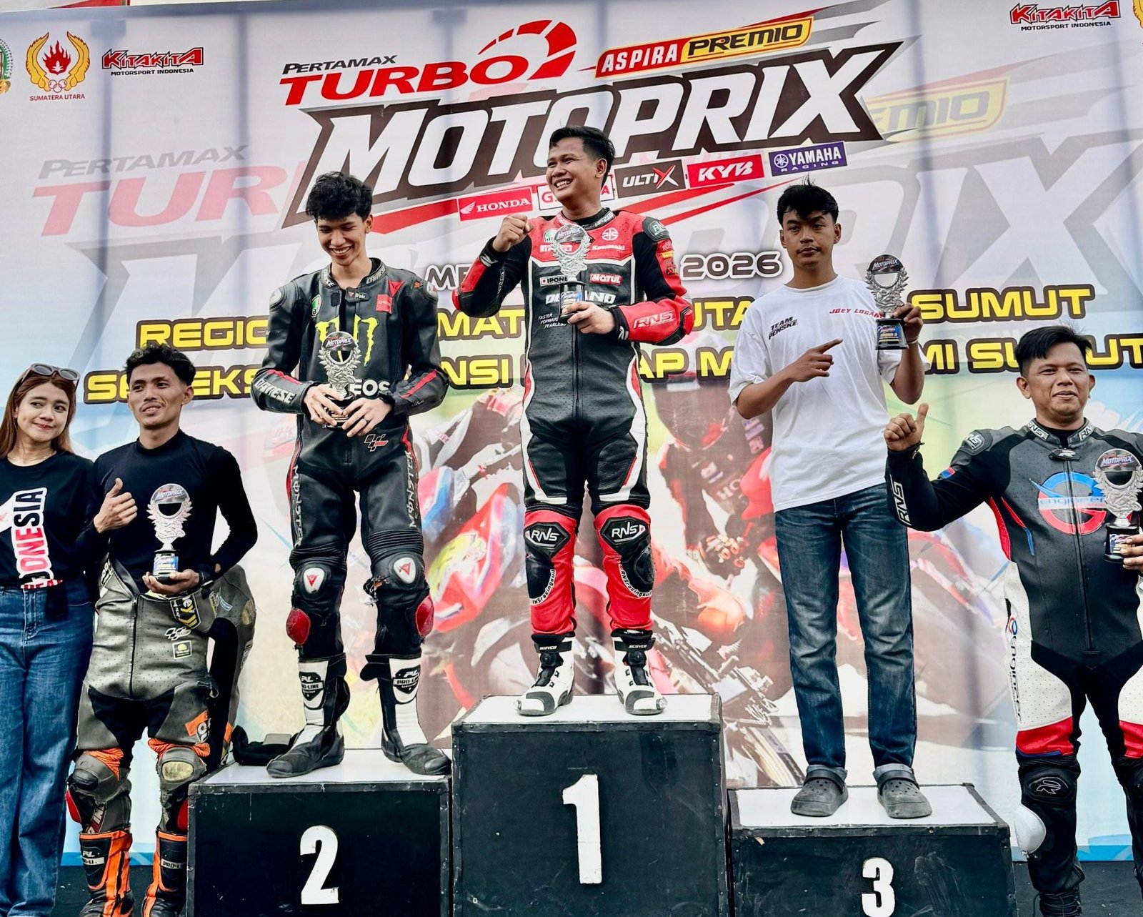 Edo Adika Teddy Bersinar di Sirkuit, Pegawai Lapas Medan Rebut Juara 1 Motoprix 2026