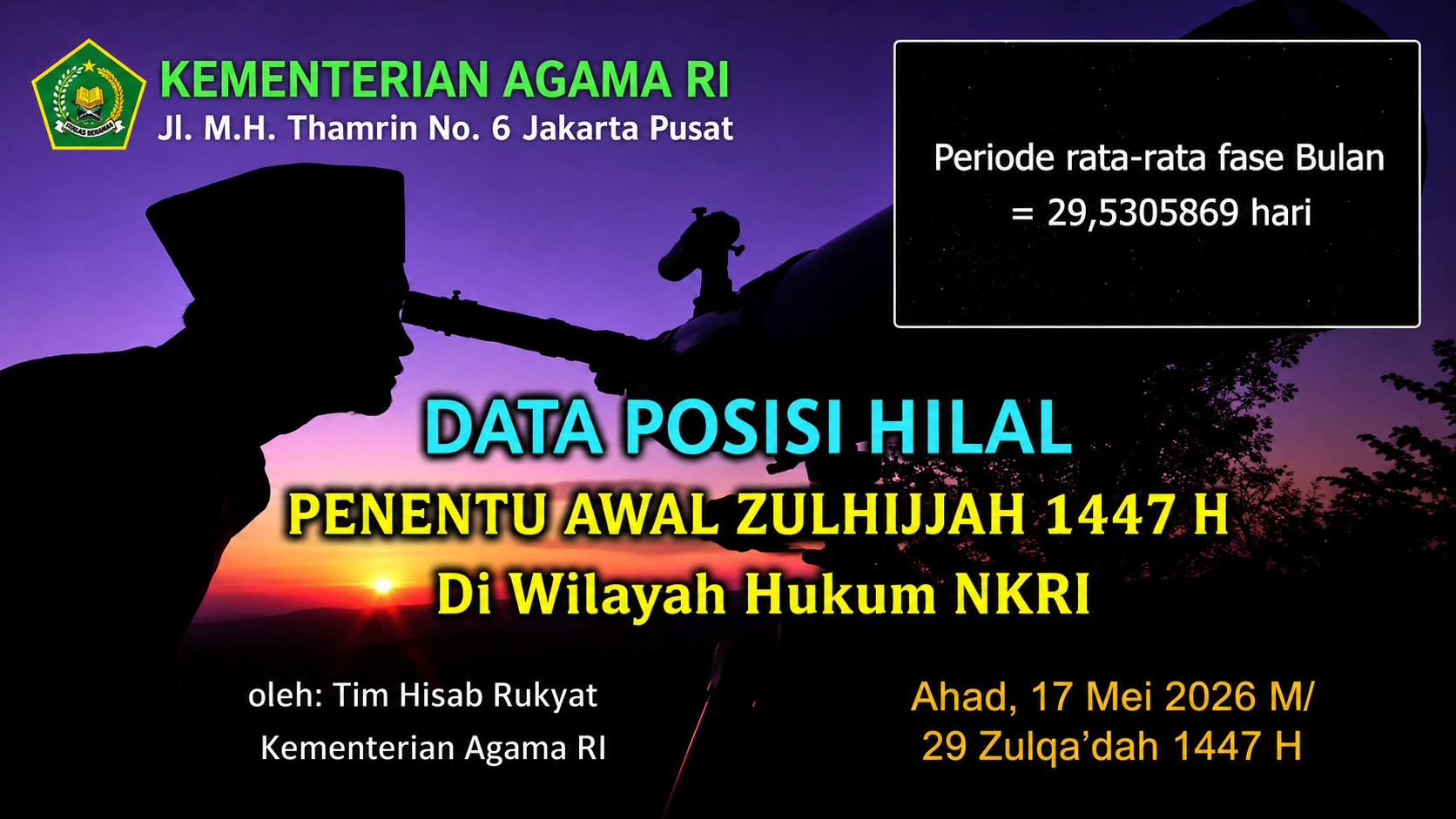 Idul Adha 2026 Dipastikan Serentak, Pemerintah dan Muhammadiyah Tetapkan 27 Mei