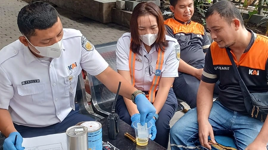 KAI Sumut Sidak Narkoba Petugas Operasional, 68 Pegawai Dinyatakan Negatif