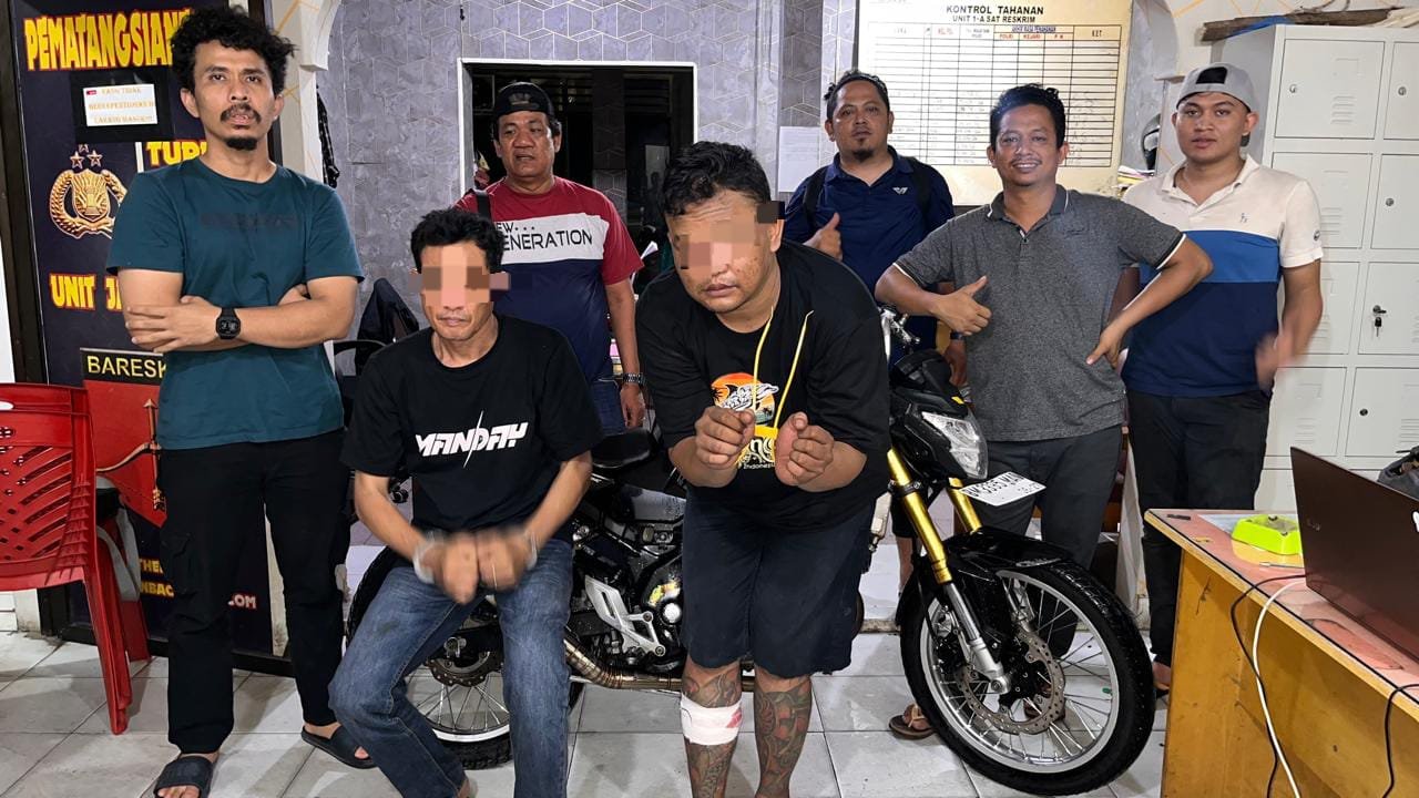 Nekad Curi Sepeda Motor Dinas TNI Kodim 0207/Simalungun, Dua Pria Diringkus, Satu Ditembak