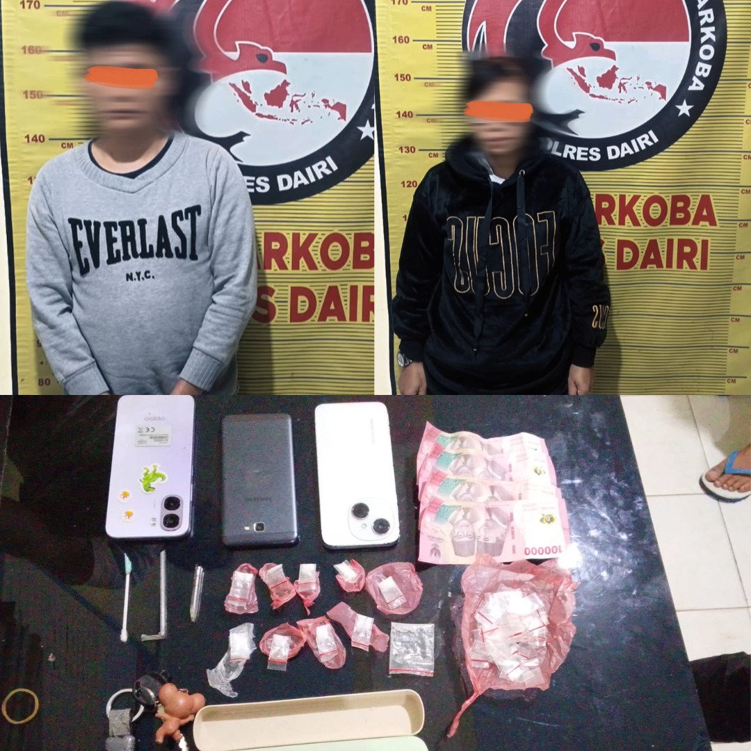 Miliki Sabu, Sat Narkoba Polres Dairi Ringkus Residivis Bersama Wanita di Kamar Kos