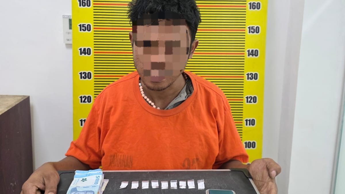 Polisi Tangkap Pria Pengangguran Saat Transaksi Narkoba di Sibolangit