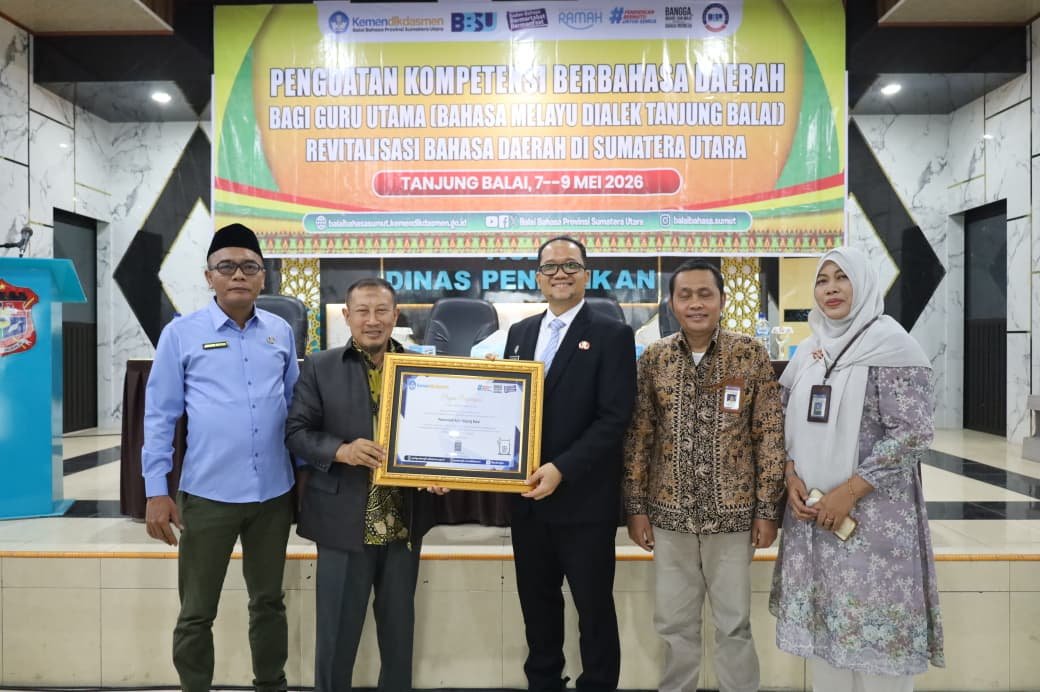 Pemko Raih Penghargaan Revitalisasi Bahasa Melayu Dialek Tanjungbalai