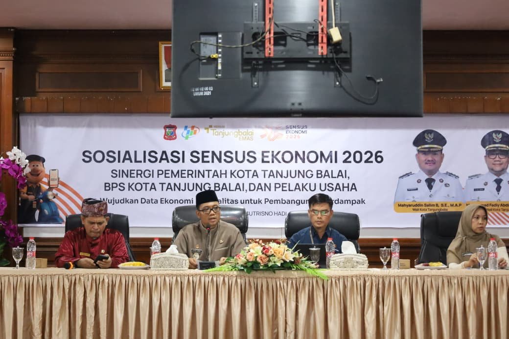 Pemko Tanjungbalai Gandeng BPS dan Pelaku Usaha Sukseskan Sensus Ekonomi 2026