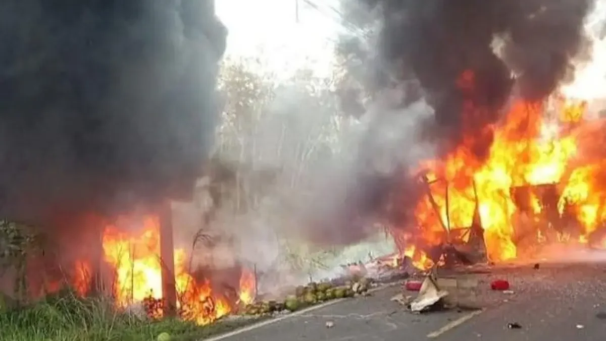 Tabrakan Maut Bus ALS Vs Truk Tangki di Sumsel, 16 Orang Tewas
