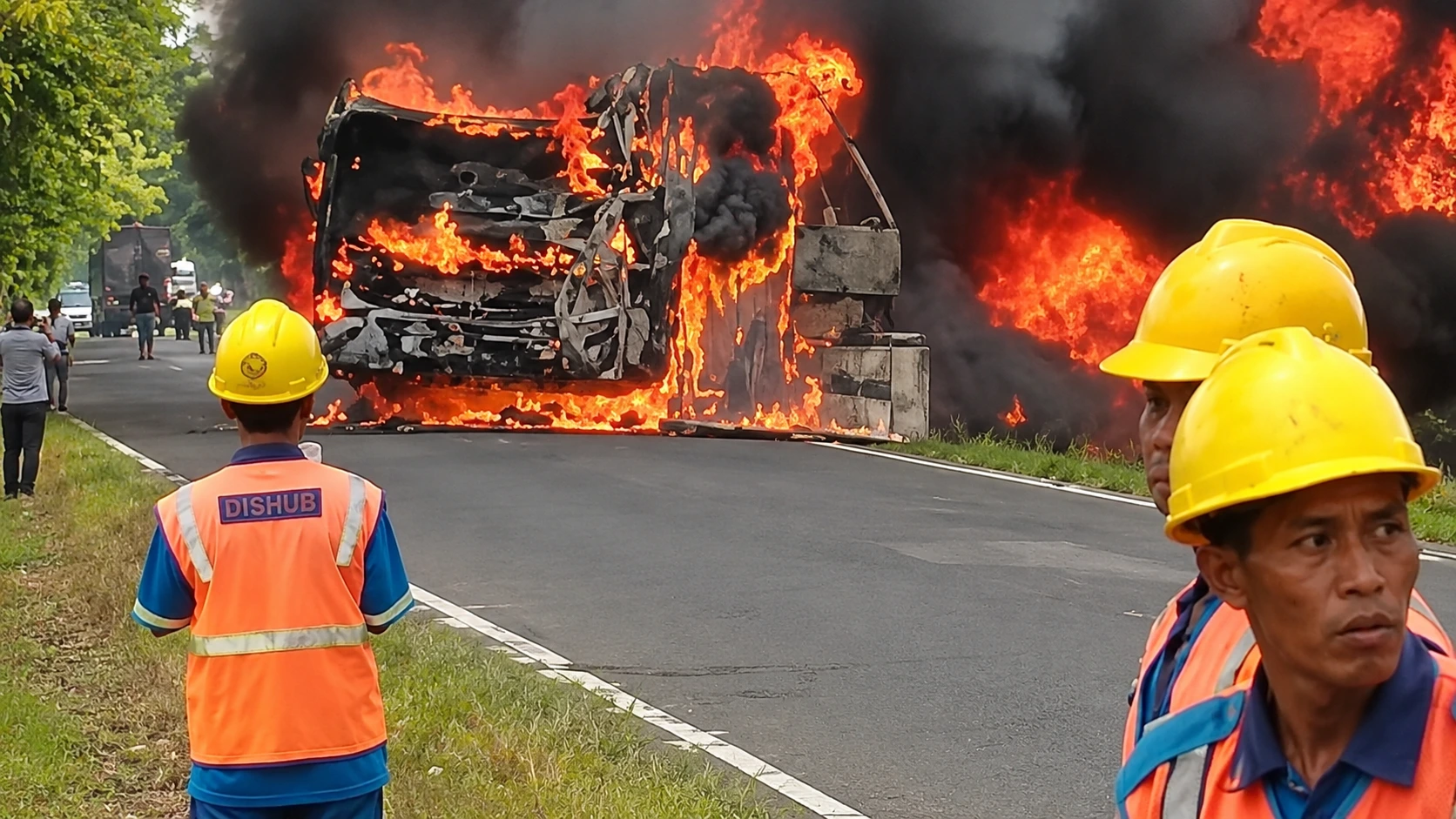 Detik-Detik Tabrakan Maut Bus ALS vs Truk Tangki di Muratara, Berawal dari Percikan Api