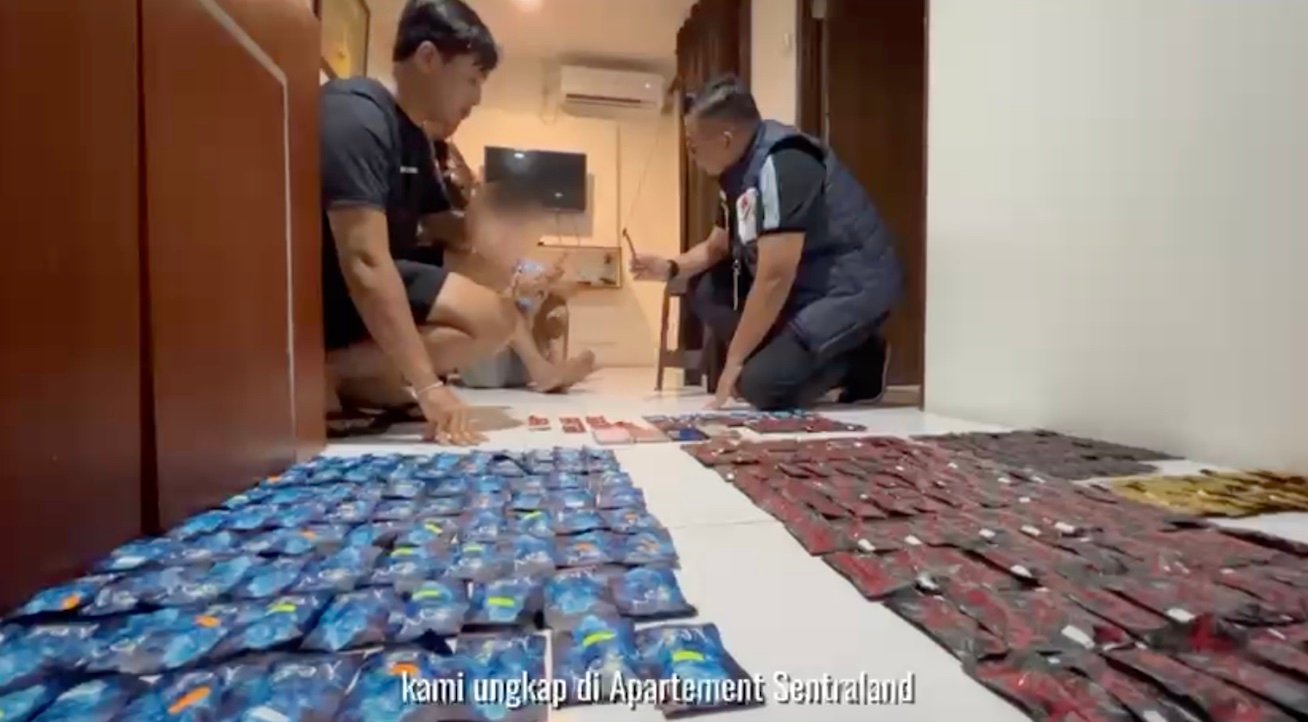 Jadi Gudang Penyimpanan Vape Narkoba, Dua Kamar di Apartemen Sentraland Digerebek Satnarkoba Polrestabes Medan