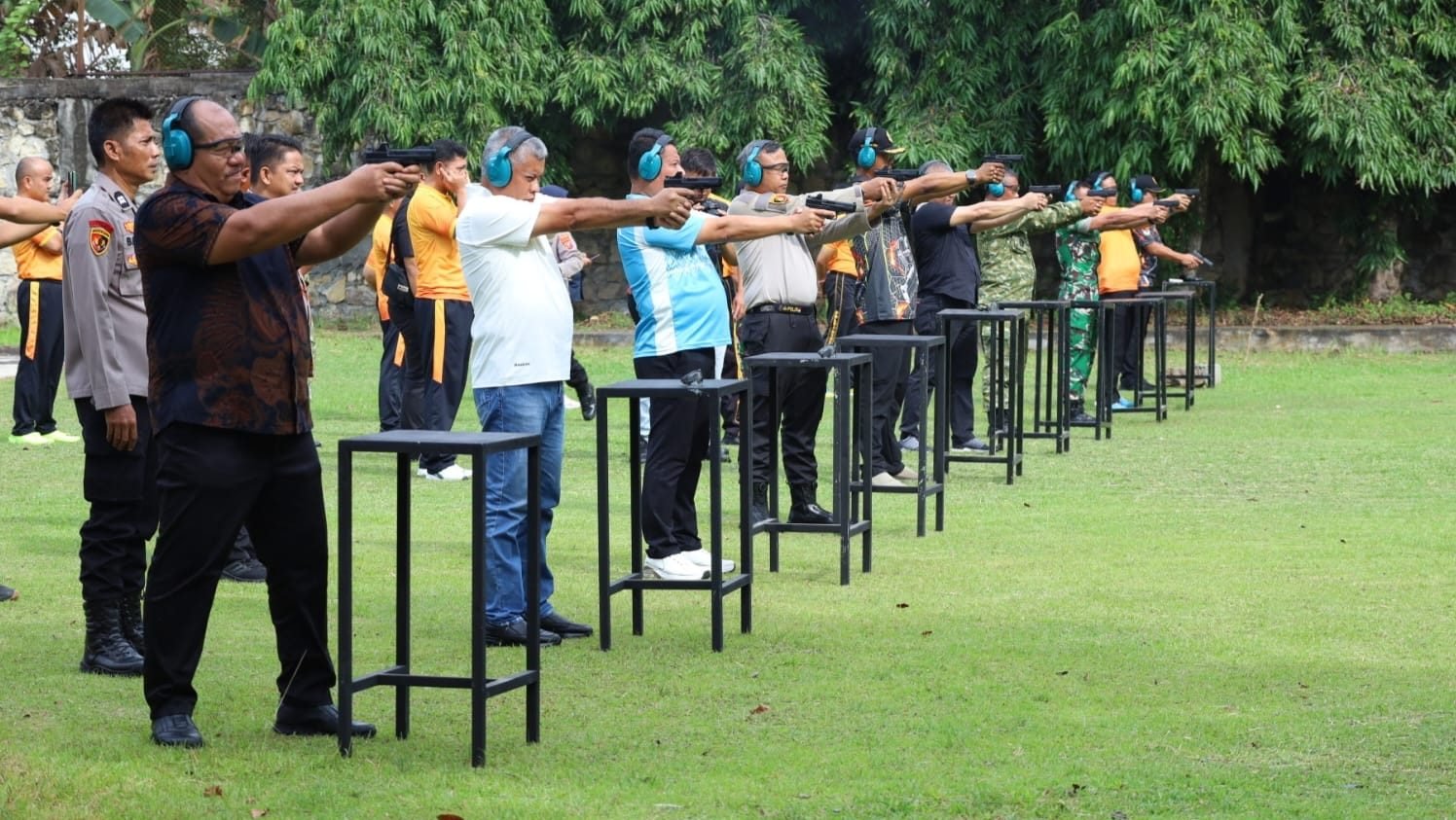 Polres Asahan Gelar Lomba Menembak di Hari Bhayangkara ke-80