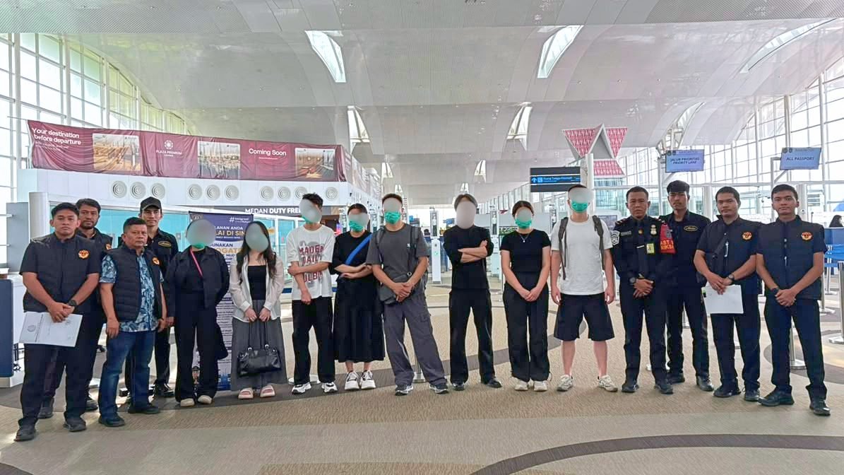 Kerja Fotografer, Editor, dan Make-Up Artist Tanpa Izin, 8 WN Tiongkok Dideportasi Imigrasi Medan