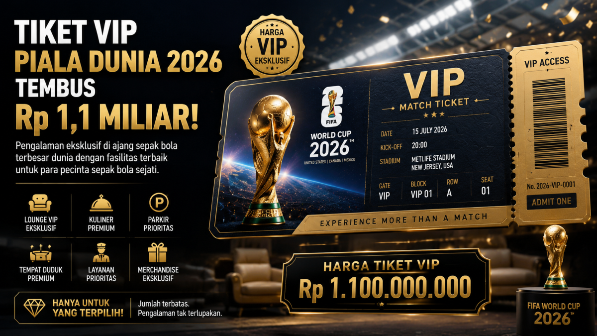 Harga Tiket Piala Dunia 2026 Tembus Rp 109 Juta, Paket VIP Capai Rp 1,1 Miliar