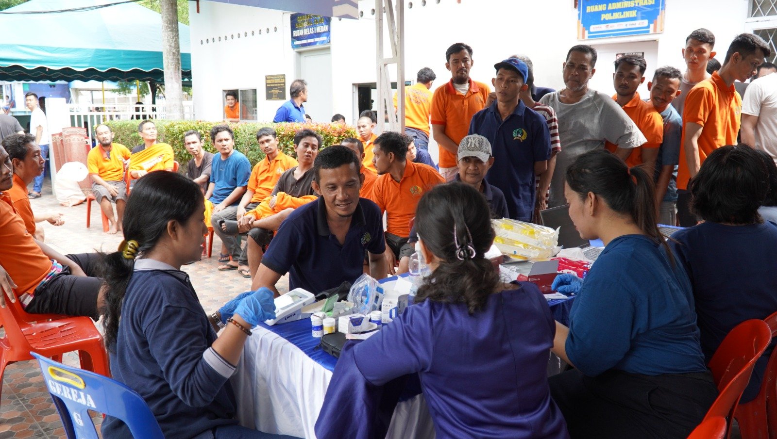 200 Warga Dapat Pemeriksaan Kesehatan Gratis, Rutan Kelas I Medan Skrining TB 100 Warga Binaan