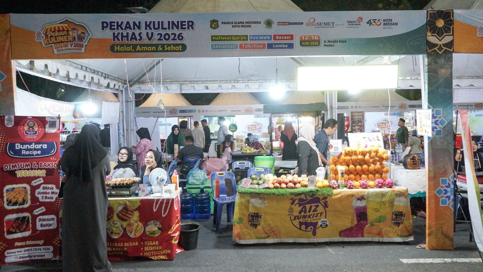 Pekan Kuliner Halal, Aman dan Sehat 2026 di Medan Dibuka