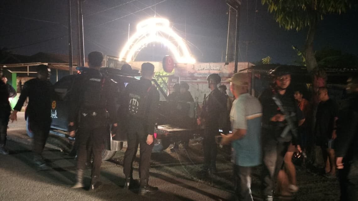 Tawuran Sekelompok Pemuda Jalan Meteorologi Medan Tembung Dibubarkan Brimob Poldasu