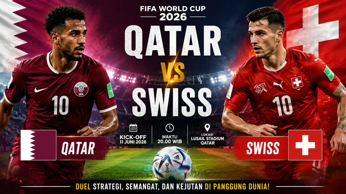 Hasil Qatar vs Swiss: Boualem Khoukhi Selamatkan Qatar, Swiss Gagal Menang Usai Ditahan 1-1