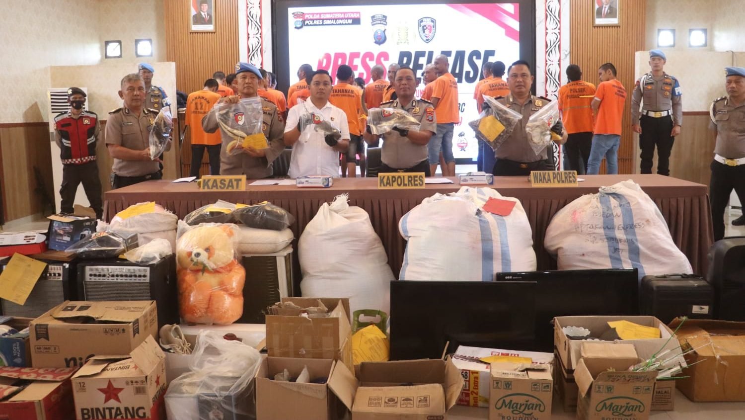 Polres Simalungun Ringkus 69 Tersangka Kejahatan 3C