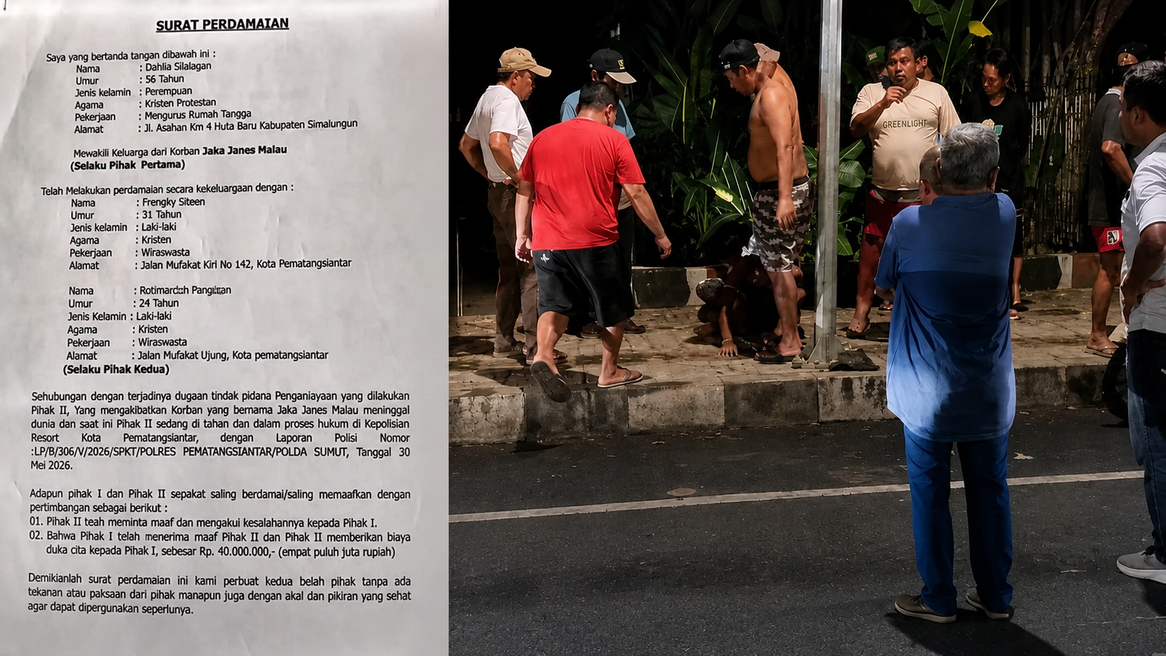 Keluarga Korban Jaka Jannes Malau Berdamai dengan Dua Tersangka, Polisi Pastikan Proses Hukum Tetap Berjalan