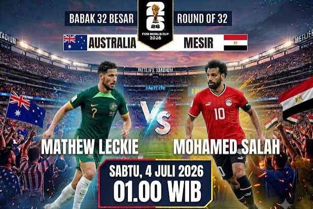 Australia vs Mesir di 32 Besar Piala Dunia 2026: Diproyeksikan Saatnya Australia Angkat Koper