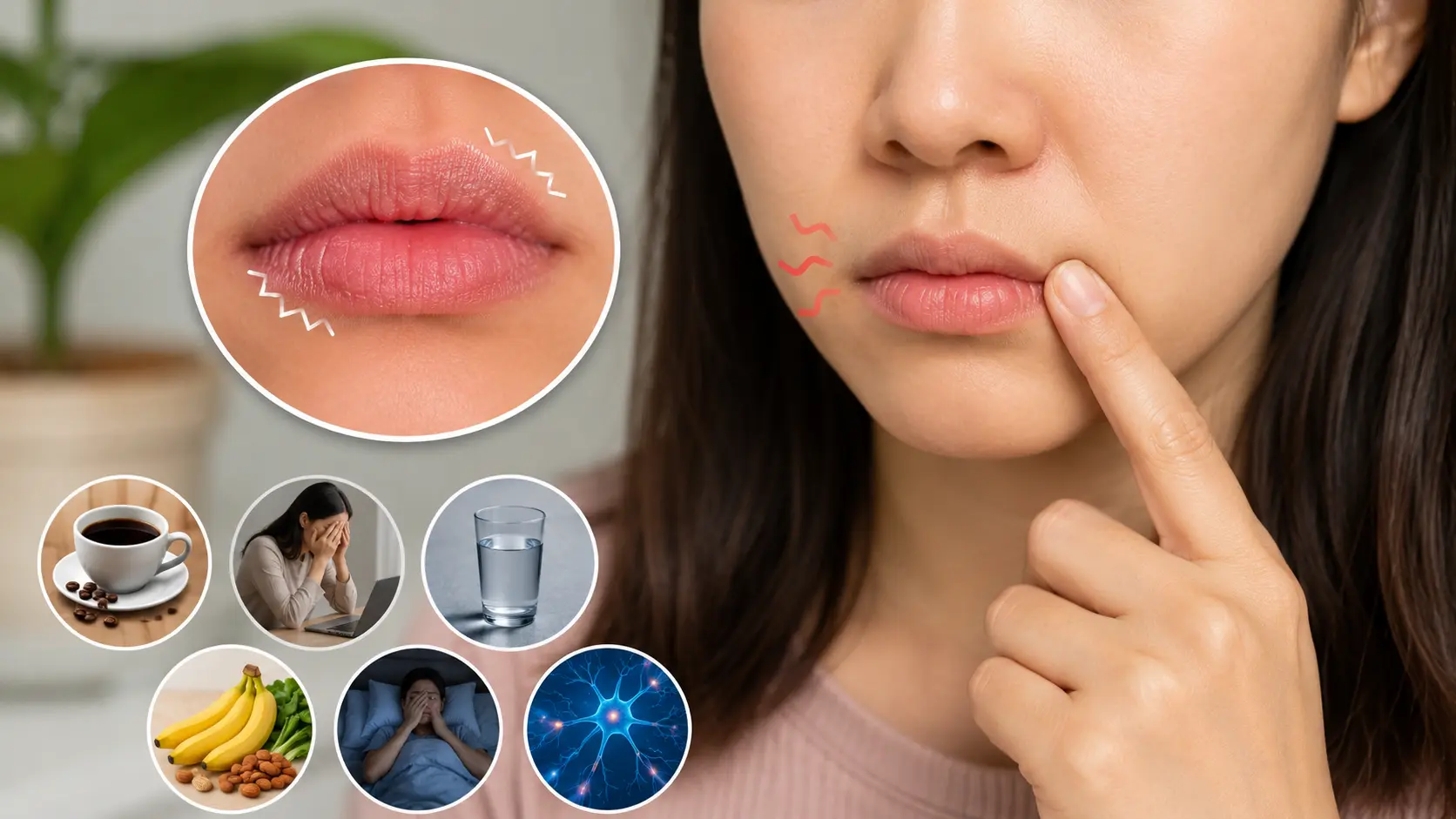 10 Penyebab Bibir Kedutan yang Sering Tidak Disadari, dari Kurang Tidur hingga Gangguan Saraf