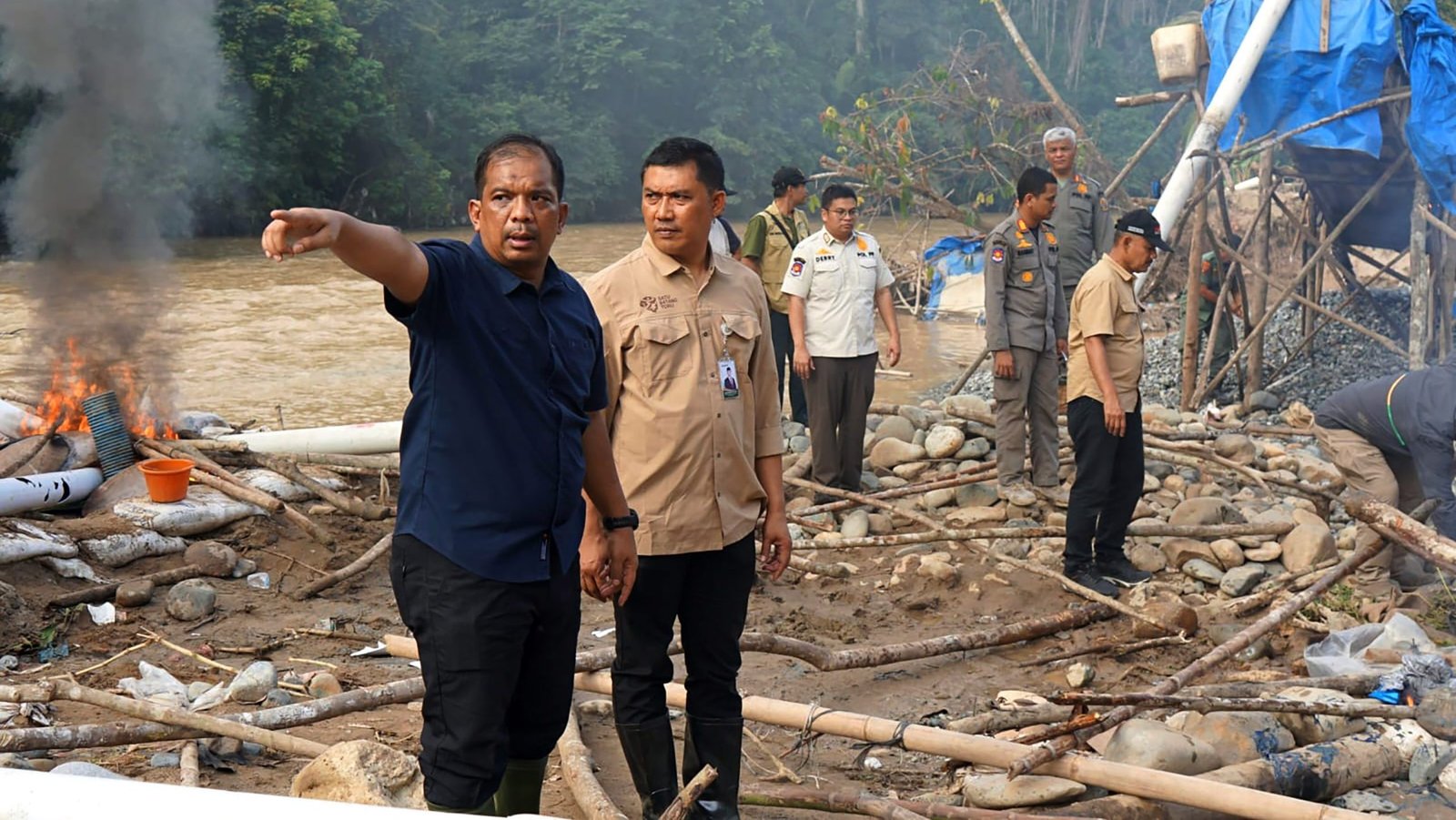 Pemprov Sumut Lanjutkan Penertiban Tambang Emas Ilegal di Sungai Batang Gadis