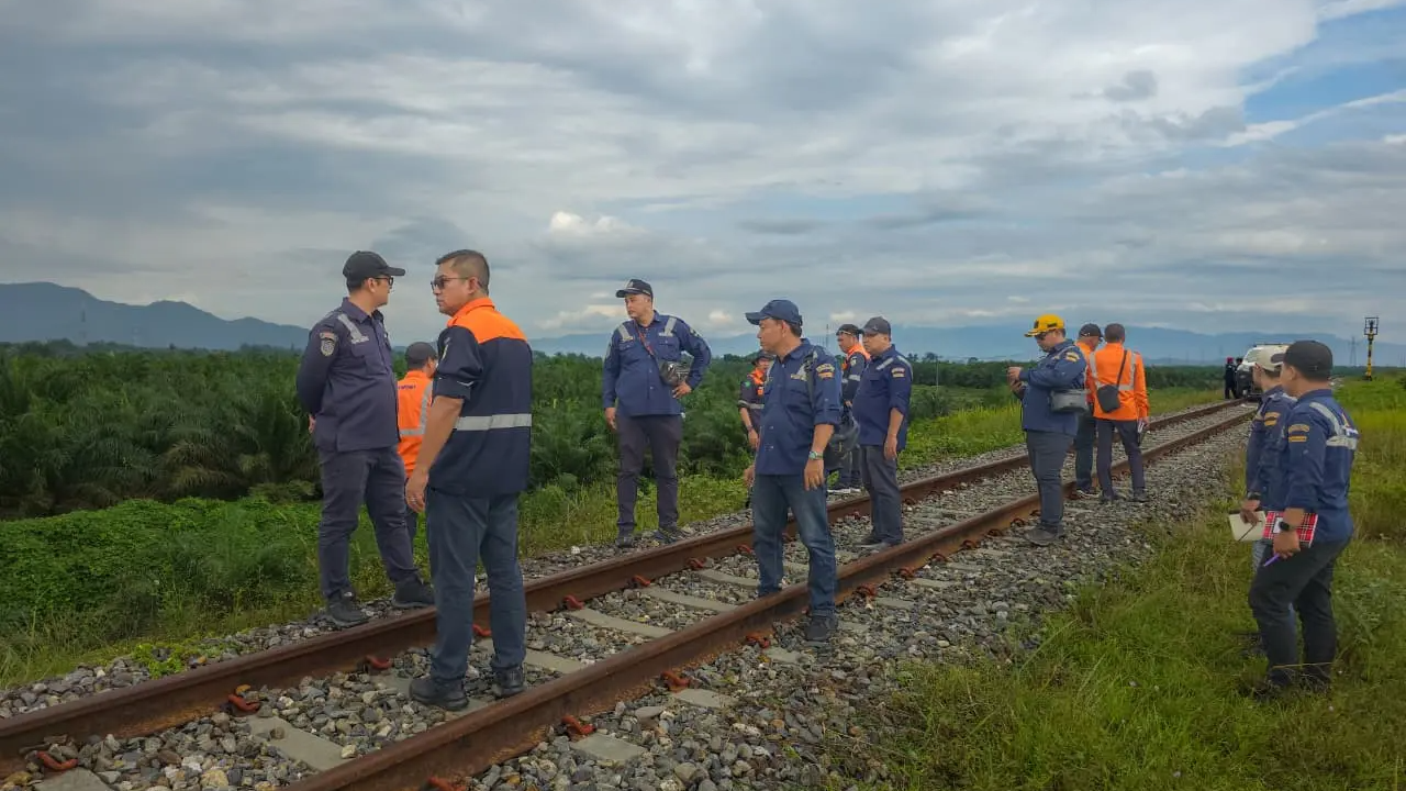 KAI Sumut Periksa Jalur KA Rantauprapat Baru–Aek Nabara, Siapkan Aktivasi Proyek Strategis Nasional
