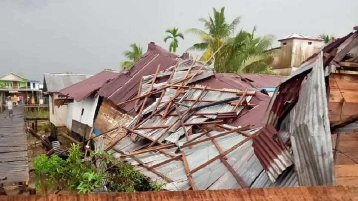 Puting Beliung Terjang Simalungun, 56 Rumah dan Satu Rumah Ibadah Rusak