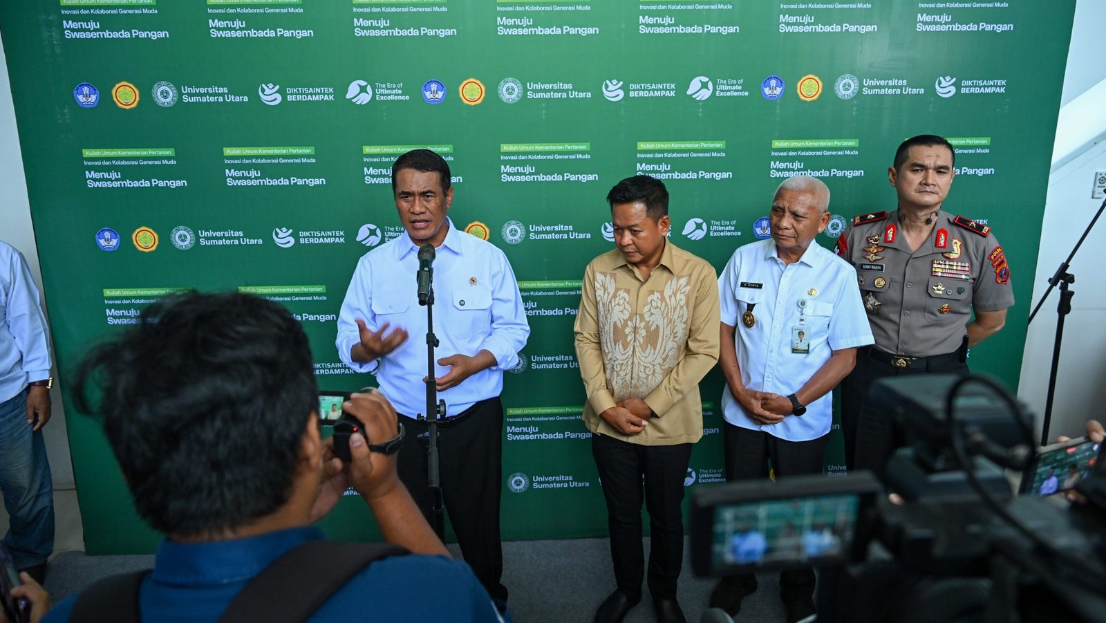 Menteri Pertanian Ajak Mahasiswa USU Kawal Swasembada Pangan
