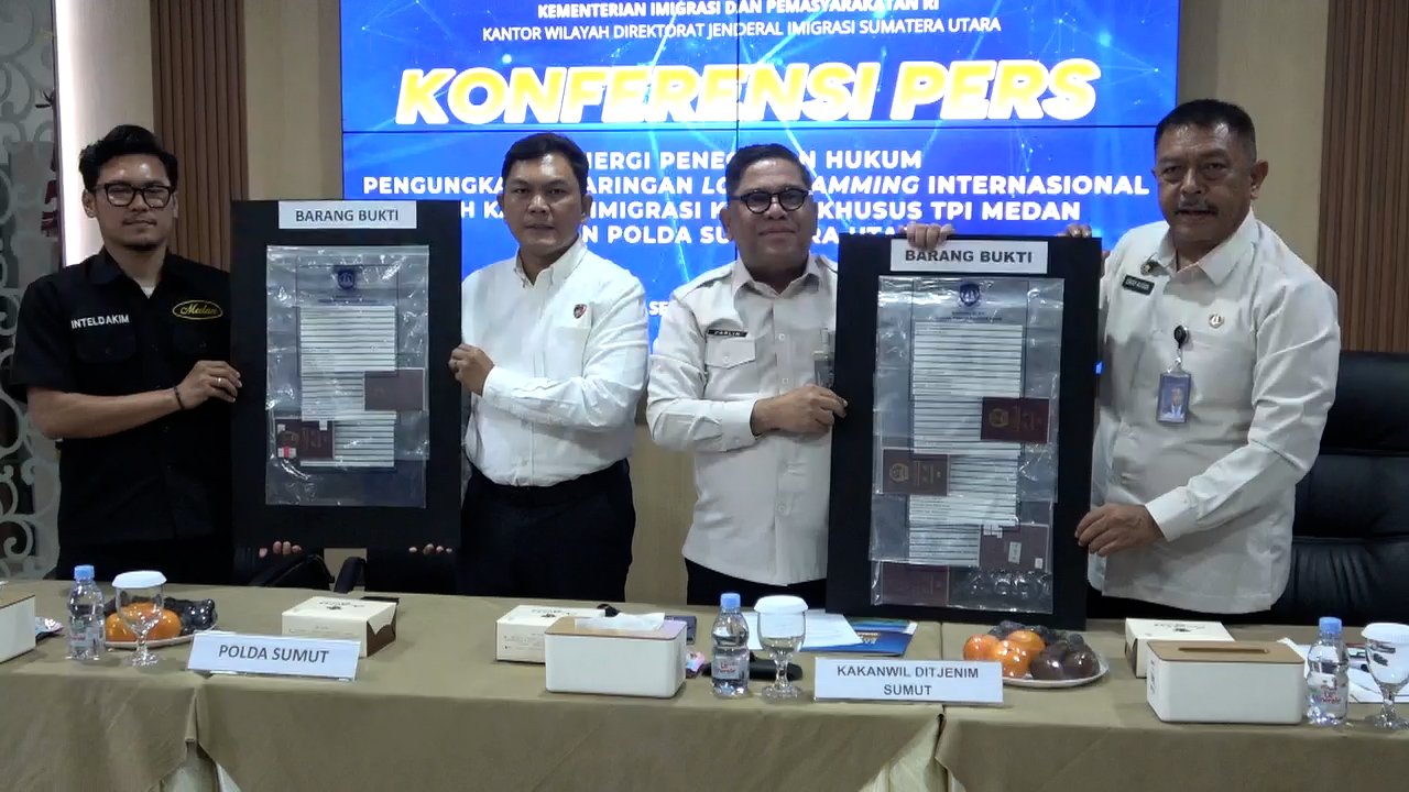 Tipu Pria-pria Jepang Modus Love Scamming, 7 WNA serta 31 WNI Diamankan Imigrasi Medan dan Poldasu