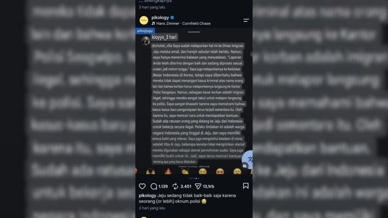 Dugaan TPPO WNI di Jeju Mencuat di Media Sosial, Bareskrim Mulai Telusuri