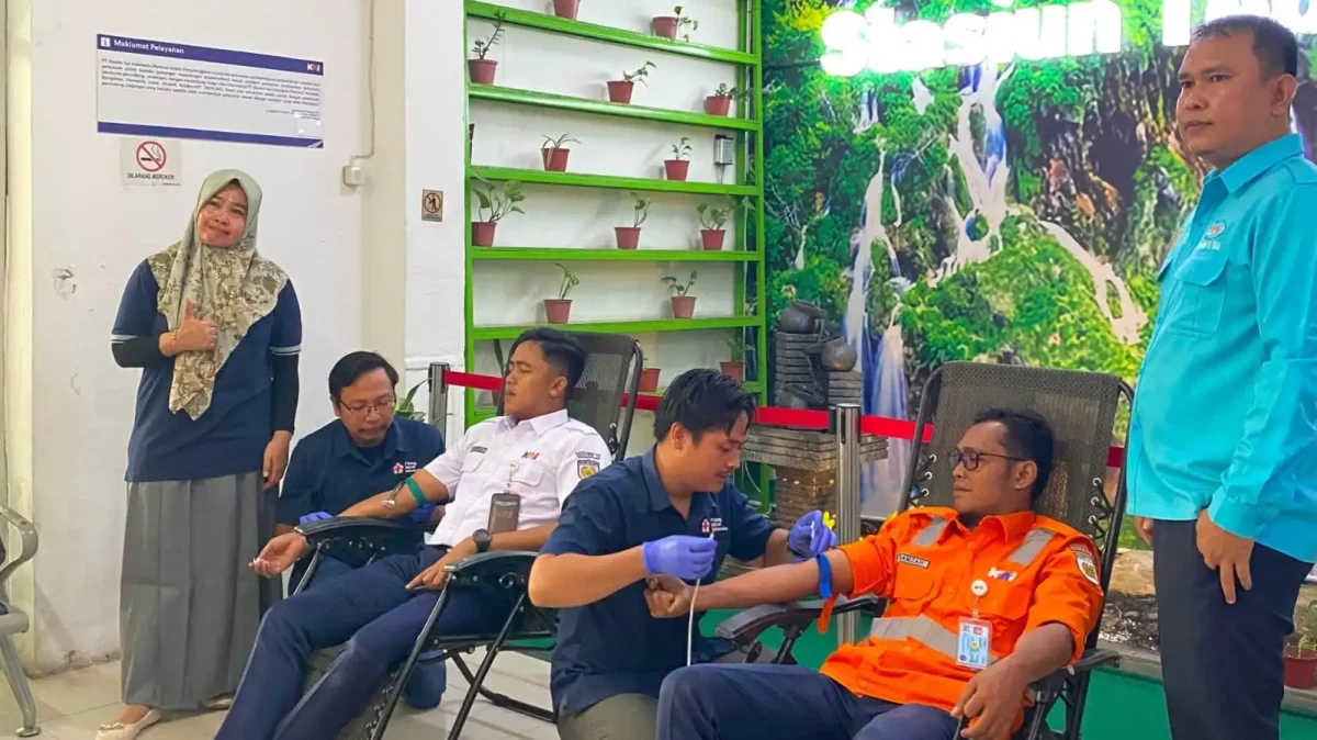 KAI Sumut dan PMI Tebing Tinggi Gelar Donor Darah, 30 Pendonor Ikut Berpartisipasi
