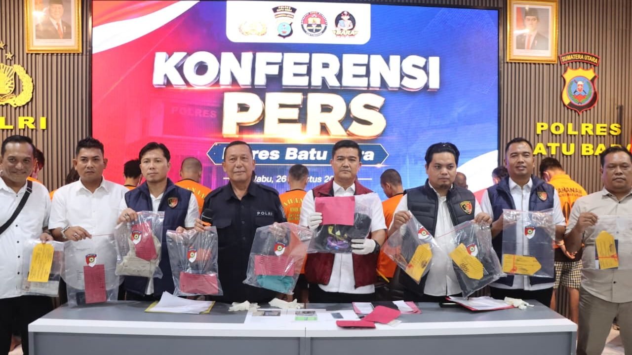 Polres Batu Bara Ungkap 10 Kasus 3C, 17 Tersangka Diamankan