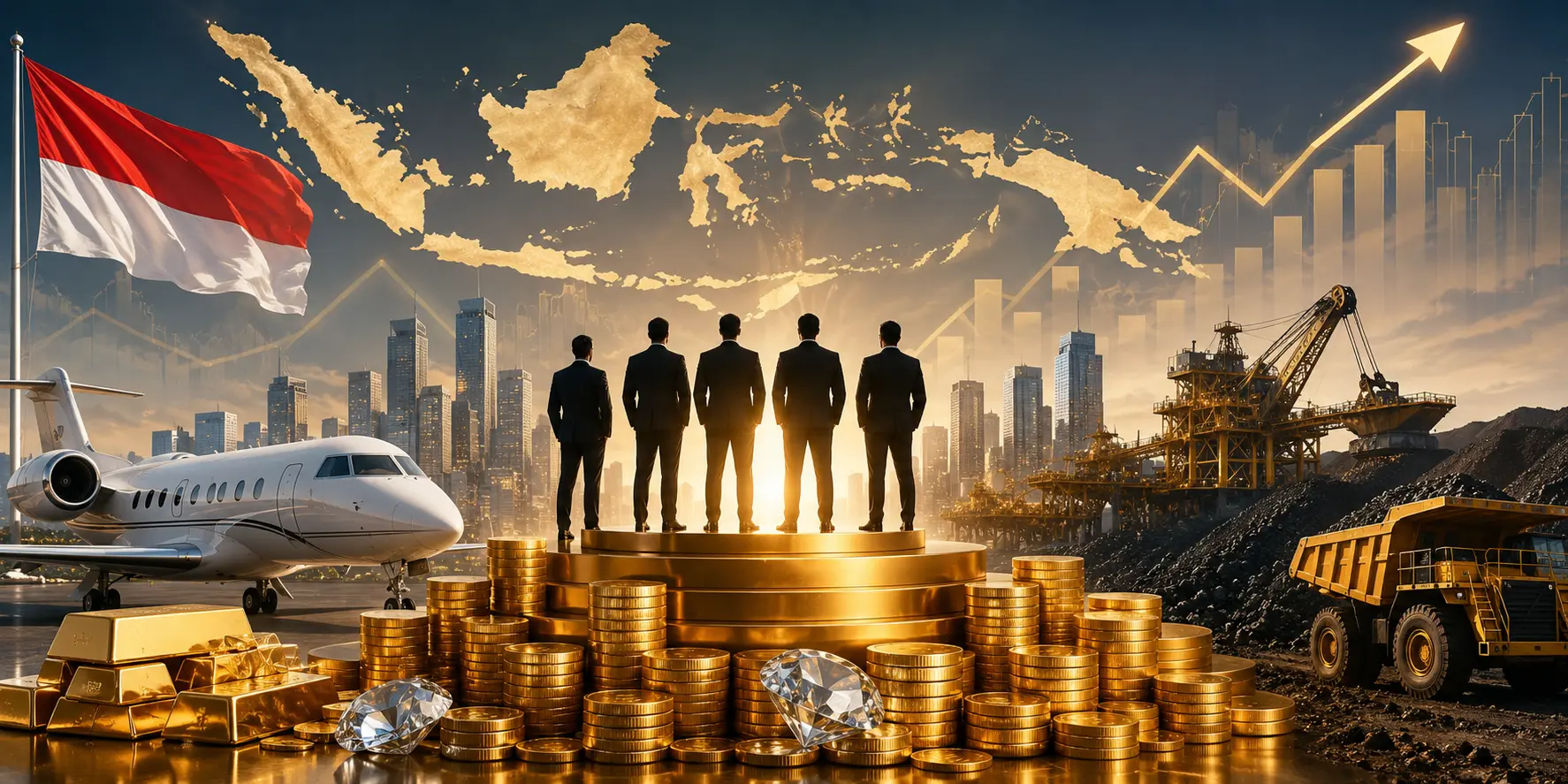 Kekayaan 50 Orang Terkaya di Indonesia Capai Rp4.651 Triliun pada 2026, Sektor Ekstraktif Dominan