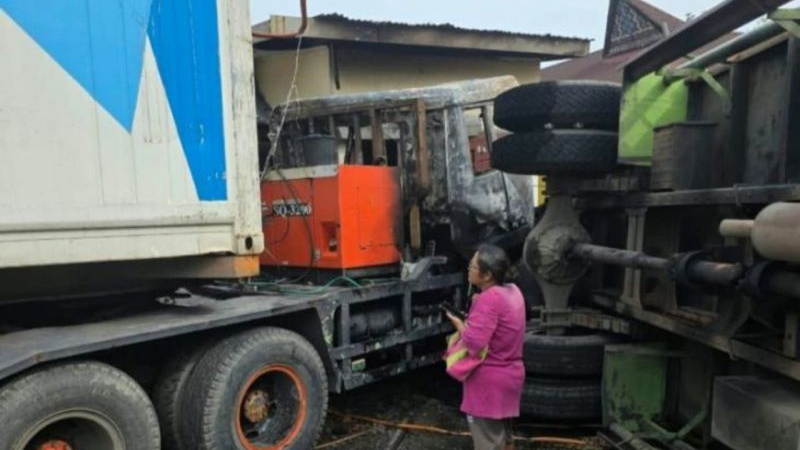 Hantam 4 Rumah dan Sekolah di Sibolangit, Kecelakaan Beruntun Buat Geger Jalur Medan-Berastagi