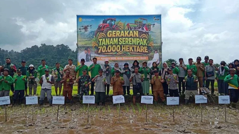 Simeulue Wakili Aceh dalam Gerakan Tanam Nasional, Target 70.000 Hektare