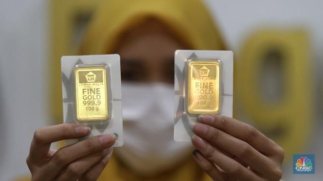 Harga Emas Antam Turun Rp17 Ribu Dibanderol di Level Rp 2.610.000 per Gram